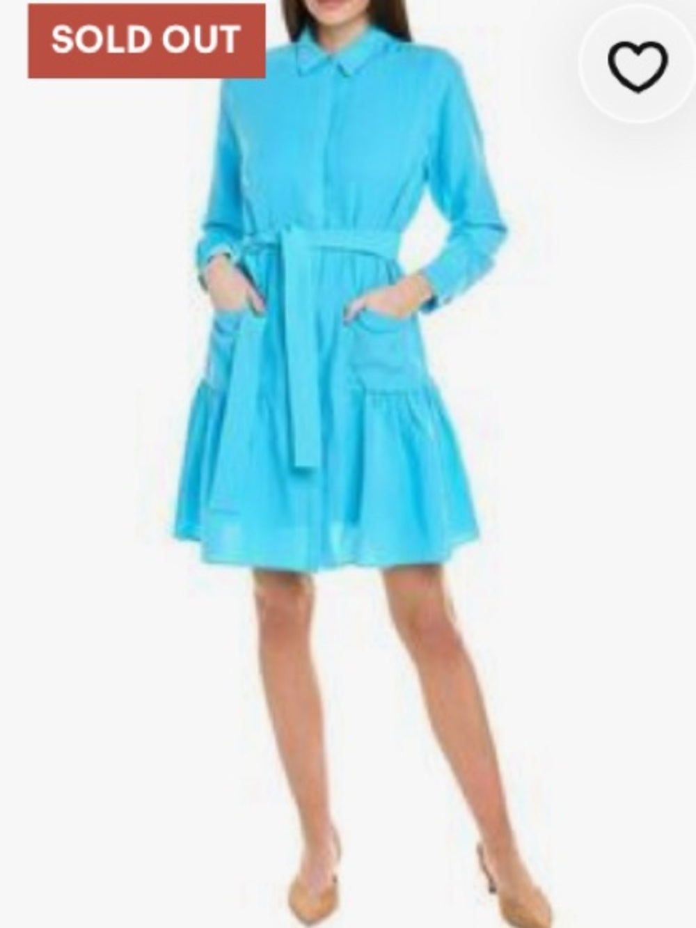 Kobi Halperin Long Sleeve Shirt Dress Womens Small